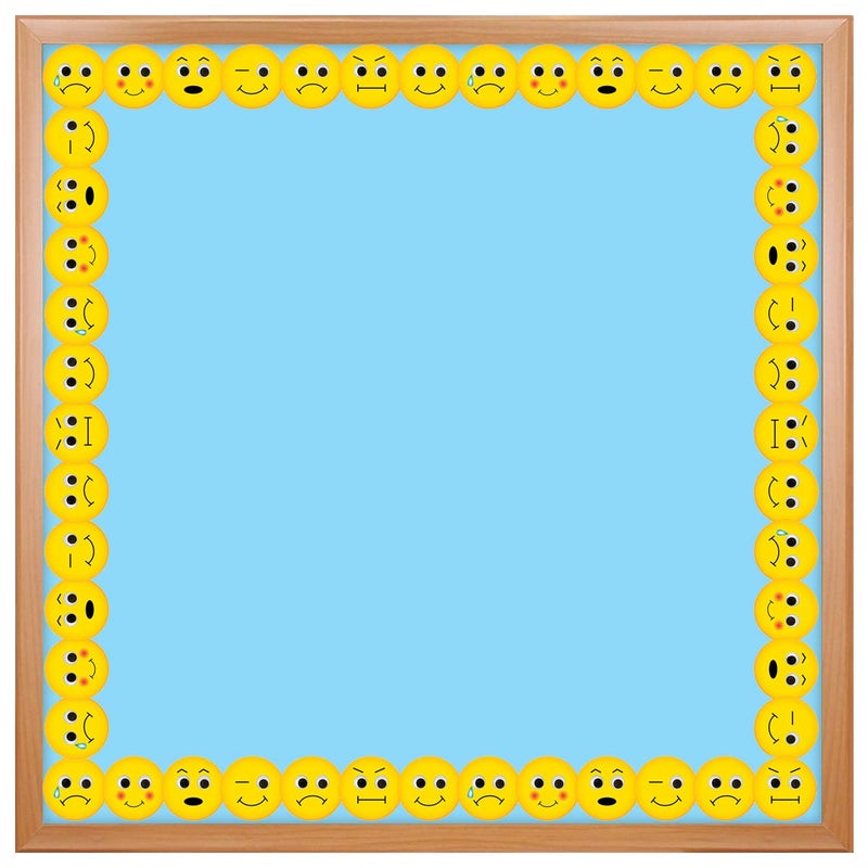 Hygloss Products Emotions Die-Cut Bulletin Board Border â€“ Classroom Decoration â€“ 3 x 36 Inch, 12 Pack (33659) - Image 1